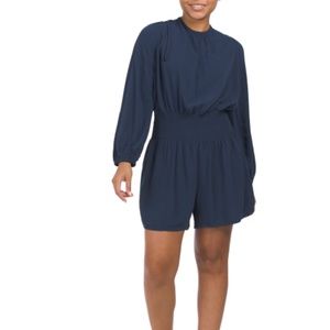 SPLENDID Cella Jane Smocked Romper navy